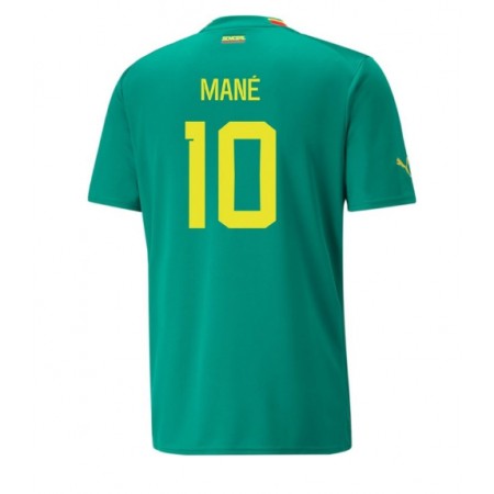 Senegal Sadio Mane 10 Matchtröjor Borta Fotbollströja VM 2022